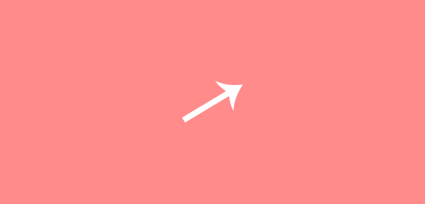 slanted arrow depicting raising capital for your skin care startup