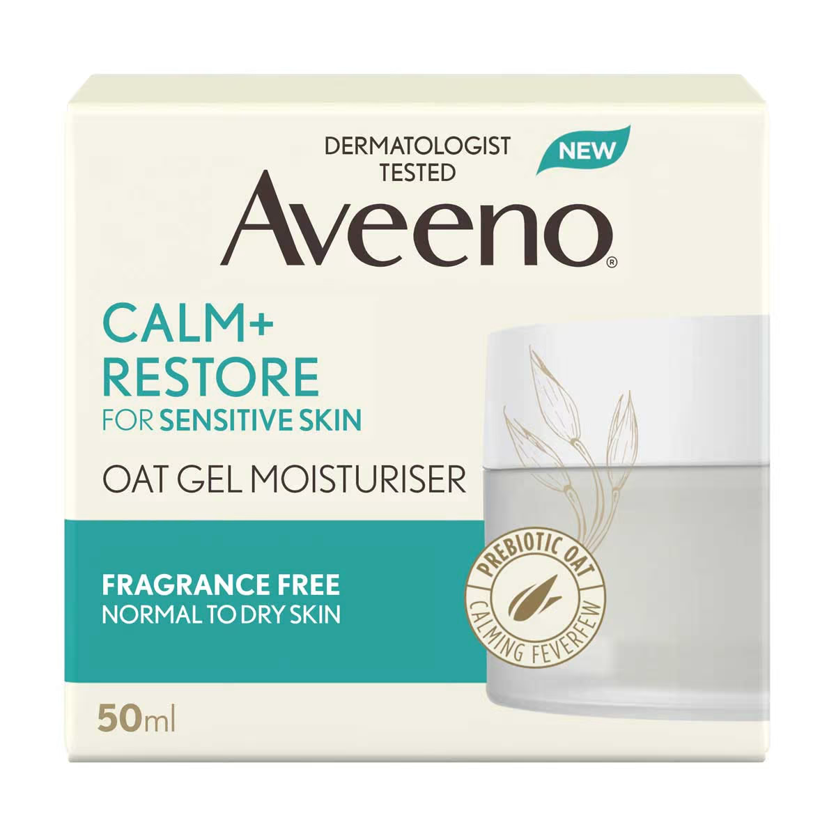 Aveeno Face Calm + Restore Oat Gel Moisturiser for dry winter skin