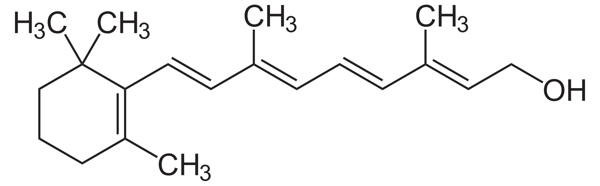 Retinol Chemical Formula